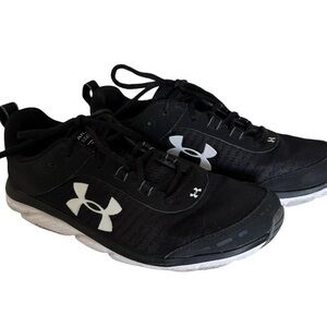 Under Armour Black Mesh Charged Assert Athletic Shoe Sneaker Size 10